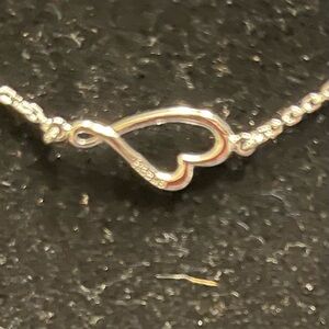 925 Sterling Heart Bracelet